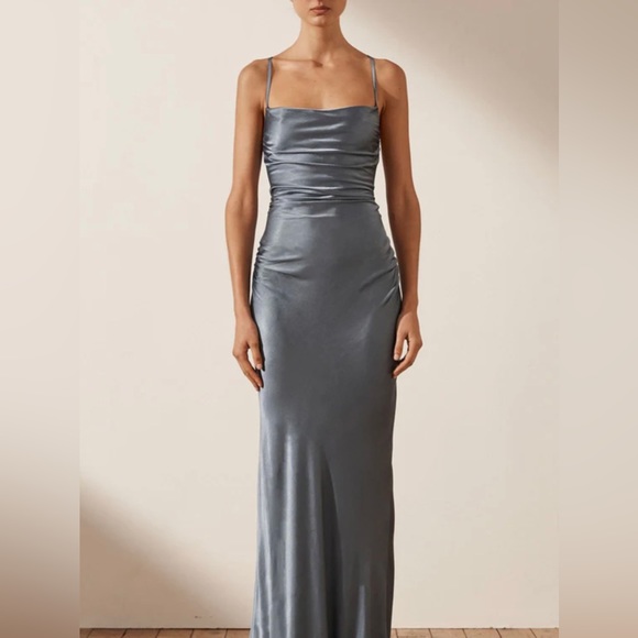 Shona Joy Dresses & Skirts - Shona Joy, La Lune Lace Back Satin Dress